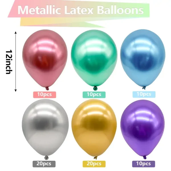 12inch 2.8g SA metallic balloon - Image 2