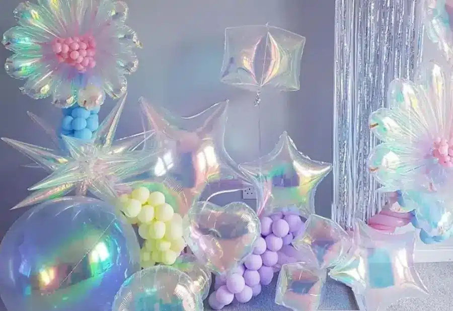 Colorful aluminum foil balloons