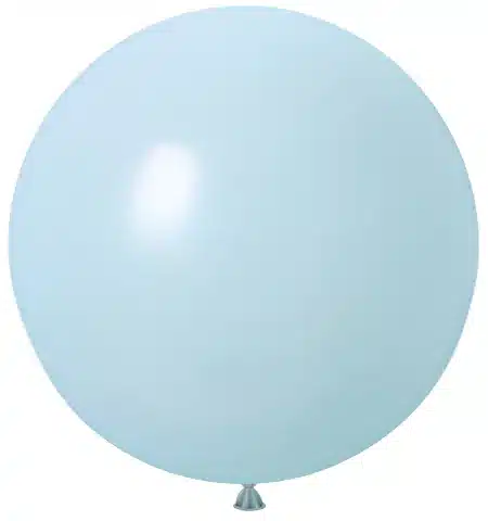 Matte Round Balloon_Baby Blue