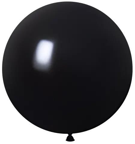 Matte Round Balloon_Black