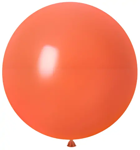 Matte Round Balloon_Coral