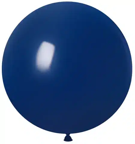 Matte Round Balloon_Dark Navy Blue