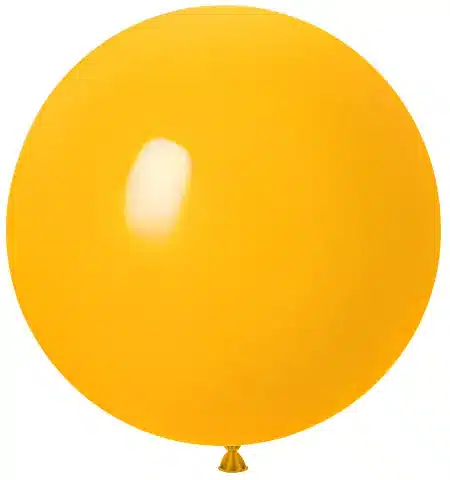 Matte Round Balloon_Lemon