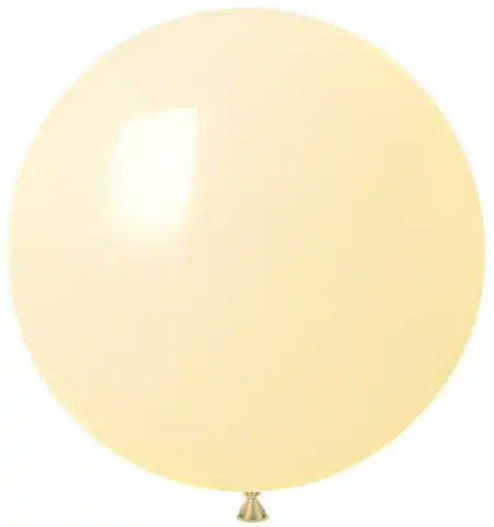 Matte Round Balloon_Light Yellow