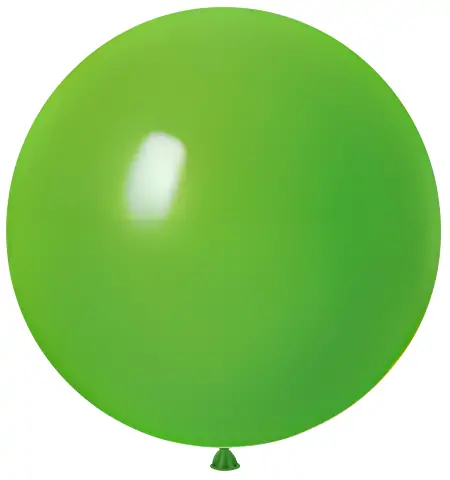 Matte Round Balloon_Lime Green