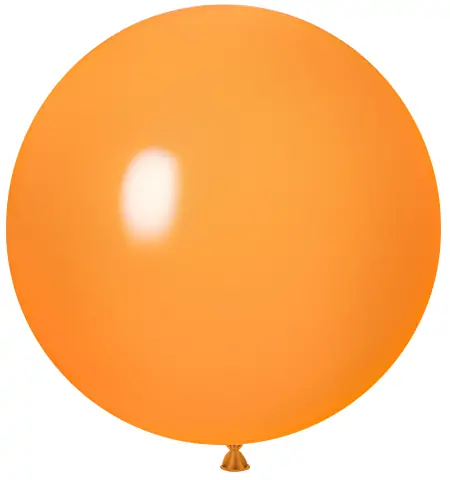 Matte Round Balloon_Orange