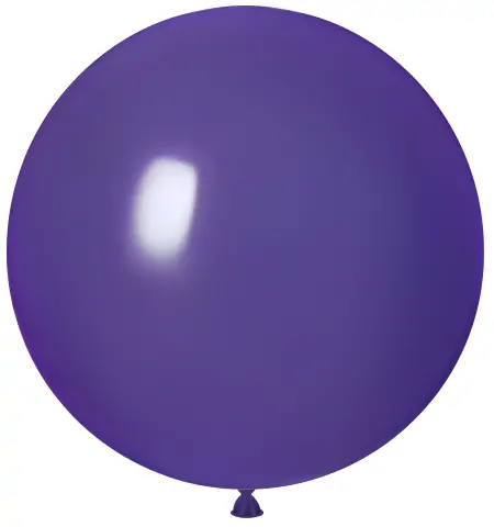 Matte Round Balloon_Purple