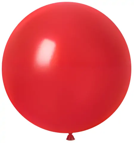 Matte Round Balloon_Red