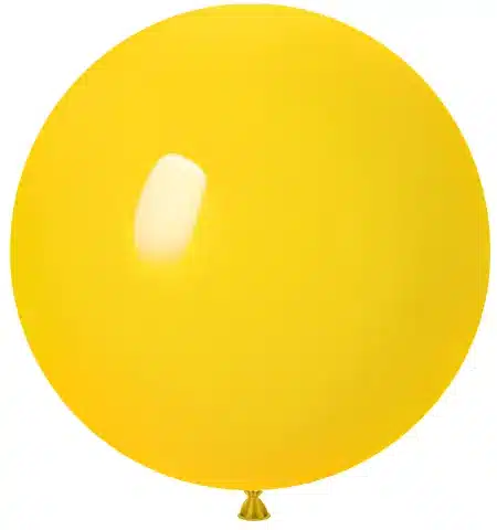 Matte Round Balloon_Yellow