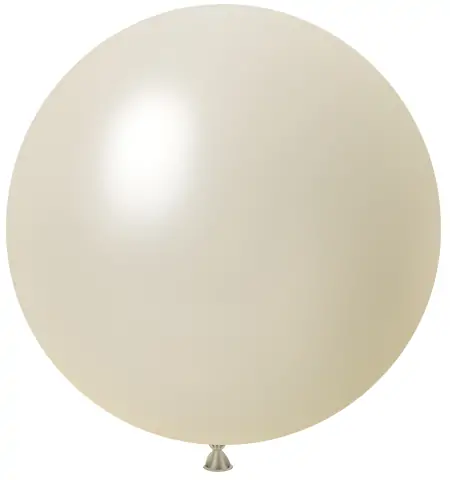 Pearl Round Balloon_ Ivory