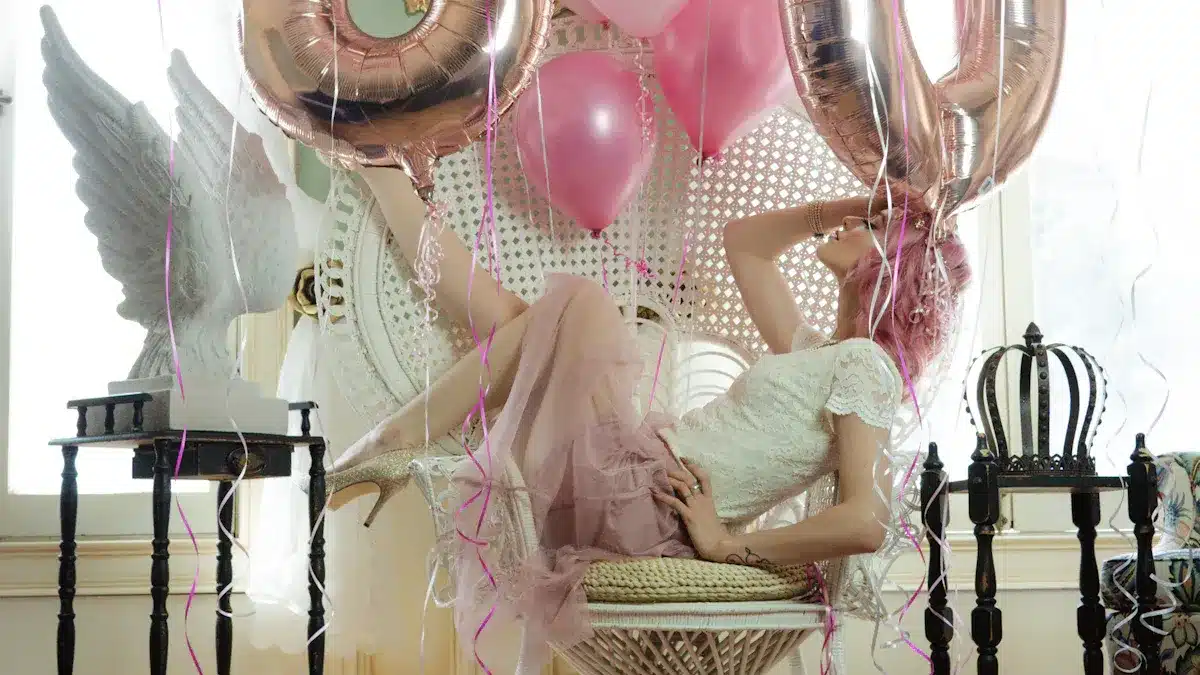 Materials and Tools for a Pink Balloon Arch