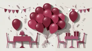 Maroon Balloons That Add a Unique Party Touch