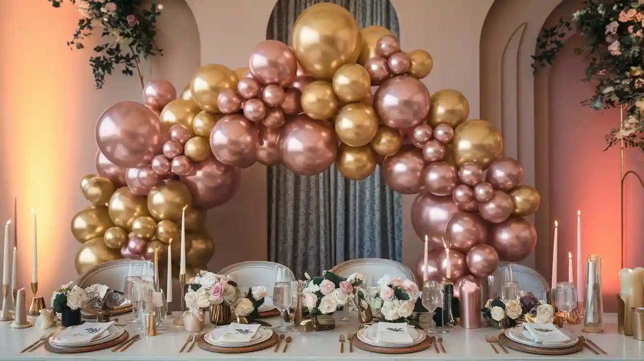 How to Use Gold and Rose Gold Balloons for Elegant Events