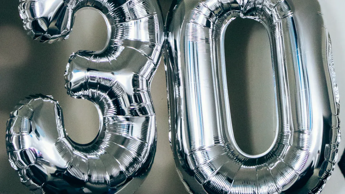 Silver Confetti Balloons