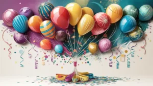 Step-by-Step Guide to Artistic Balloon and Confetti Designs