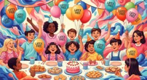 Latex free balloons keep parties safe for everyone