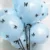 Double-layered blue balloons + 3D black butterflies