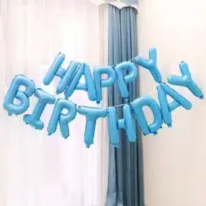 16 inch Blue Happy Birthday Foil Balloon