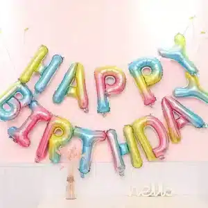 16 inch Gradient Happy Birthday Foil Balloon