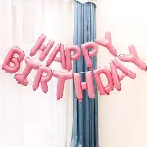 16 inch Pink Happy Wedding Foil Balloon