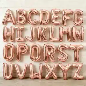 Rose Gold Letter Foil Balloon