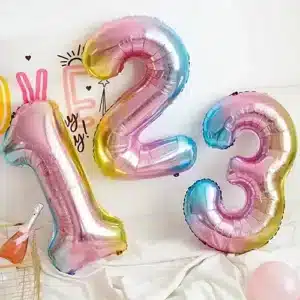Gradient Number Foil Balloon